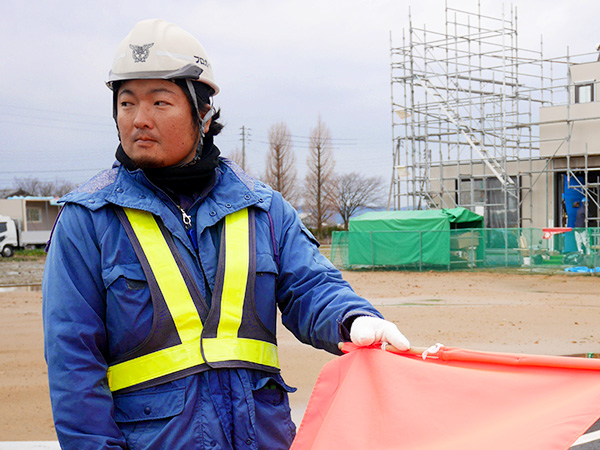 交通誘導の様子